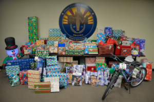 Angel tree gifts donated by PCAO staff are going to help children in need this holiday season